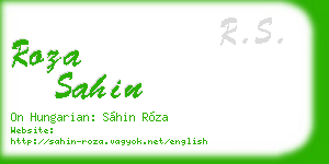roza sahin business card
